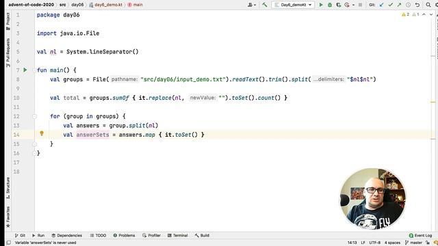 Learn Kotlin with the Kotlin Team: Advent of Code 2020 #6 смотреть онлайн
