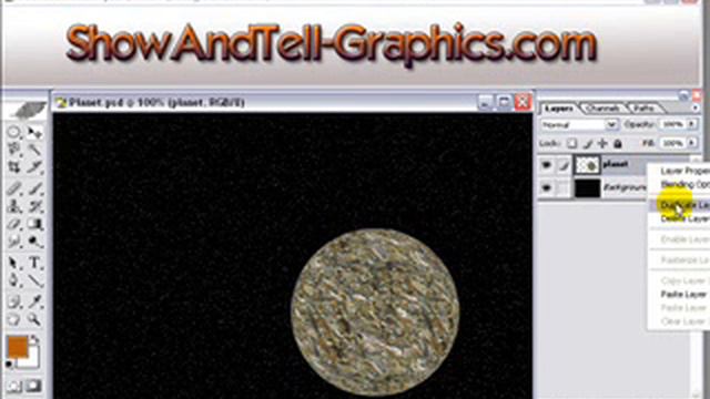 Create a Realistic Planet in Photoshop смотреть онлайн