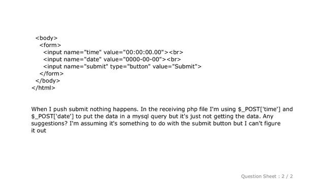 jQuery : Form submit with AJAX passing form data to PHP without page refresh смотреть онлайн