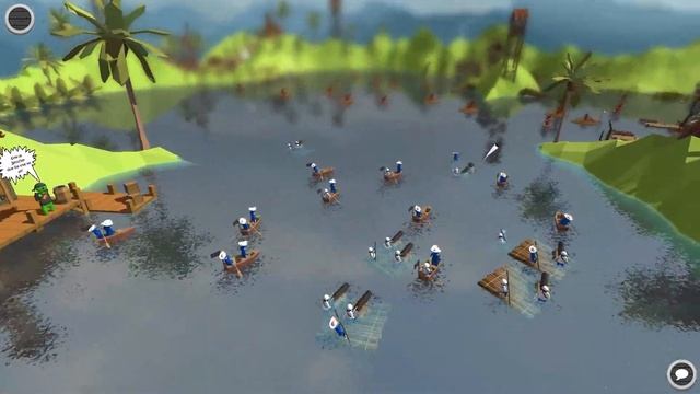 Игра для настоящих пиратов ► Stupid Raft Battle Simulator смотреть онлайн