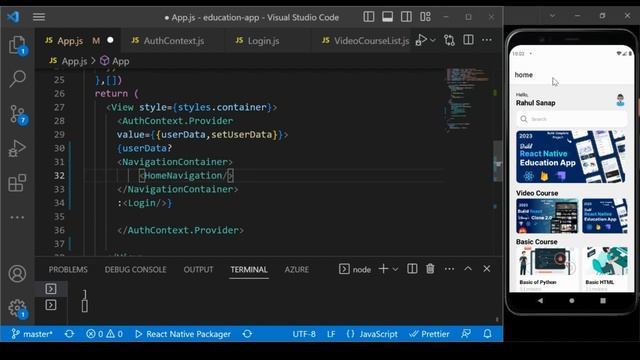 Learn React Native by Building an Educational App | #11 React Native Navigation смотреть онлайн