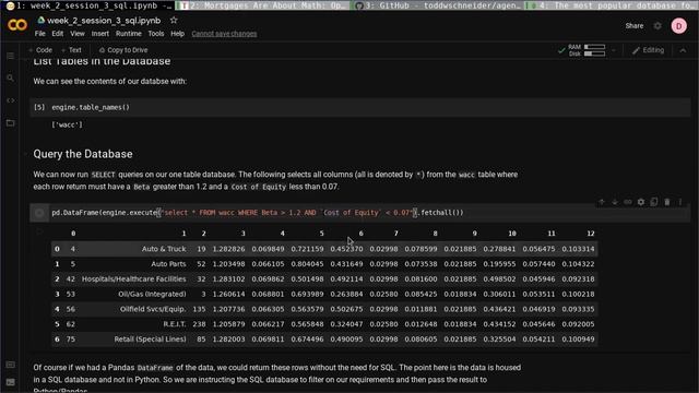 Python in Finance: SQL Queries from Python (Session 6) смотреть онлайн