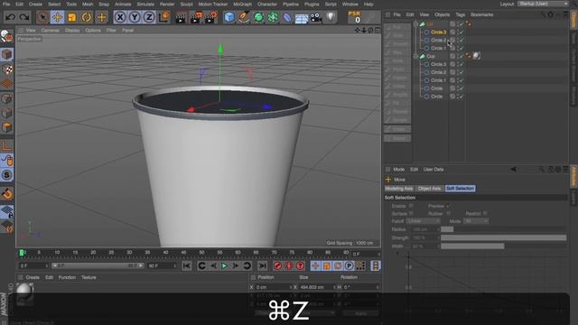HOW TO MODEL A COFFEE CUP CINEMA 4D TUTORIAL смотреть онлайн