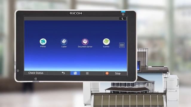 RICOH MP CW2201SP Wide format color printer with workstyle innovation смотреть онлайн