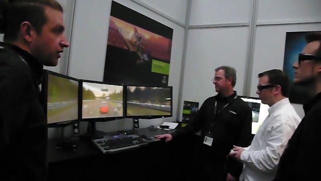 Dual GTX 480 with 3D Vision Surround @ Cebit 2010 смотреть онлайн