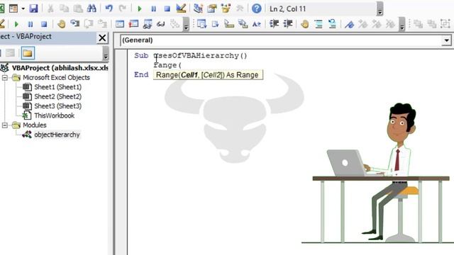 VBA Object Hierarchy Excel VBA Part-7 (full hindi tutorial) смотреть онлайн