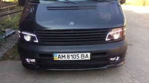 Тюнинг или полный пересвет передней оптики (фар) на мерседес Бенз Вито 638