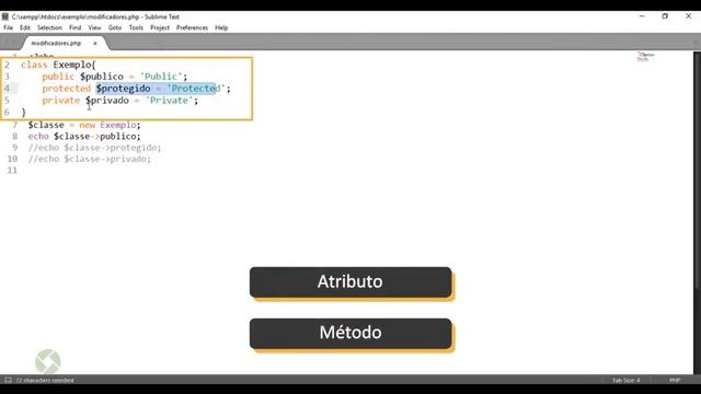 PHP: Modificadores de Acesso смотреть онлайн