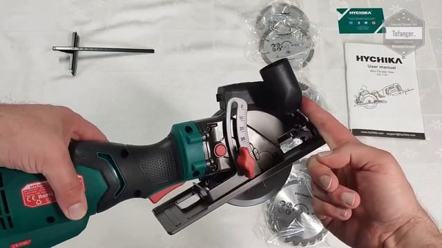 Scie Circulaire HYCHIKA 750W 3500RPM - Hychika CS-115C - Hychika mini circular saw - Unboxing смотреть онлайн