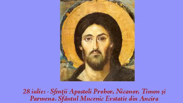 28 iulie Sfintii Apostoli Prohor Nicanor Timon Parmena смотреть онлайн