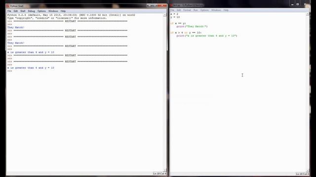 Python Tutorial v3.2.5 Lesson 9.1 - If Statements and Break смотреть онлайн