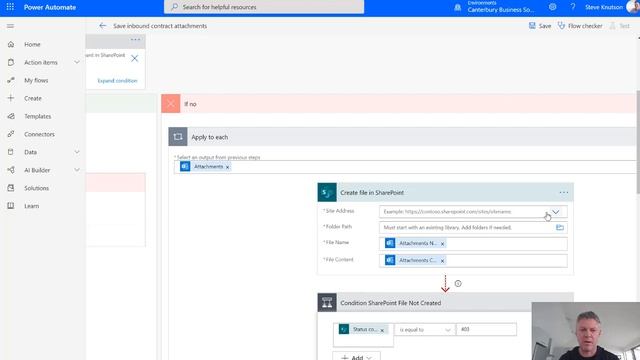 How to Save email attachments to SharePoint with PowerAutomate смотреть онлайн