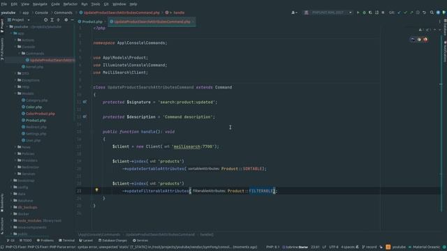 LaraПрактика #3. MeiliSearch. Полнотекстовый поиск. Фасетный поиск. смотреть онлайн
