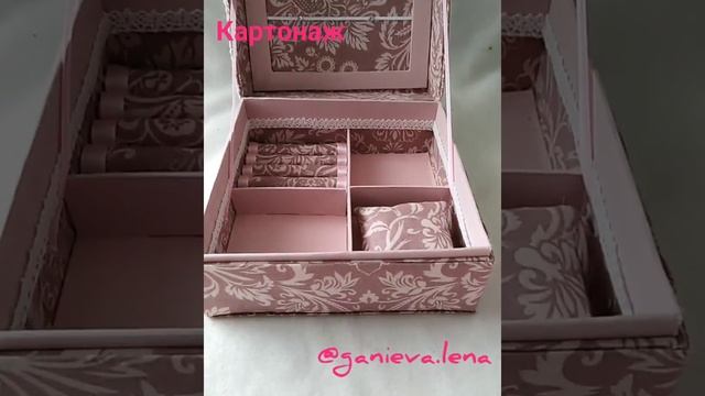 Картонаж. Коробочка для украшений и зайчик. смотреть онлайн