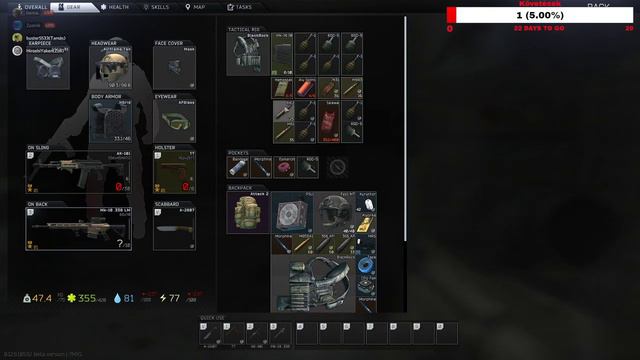 Escape From Tarkov | lvl42 player kill with Knife | High end loadout.| Loot смотреть онлайн