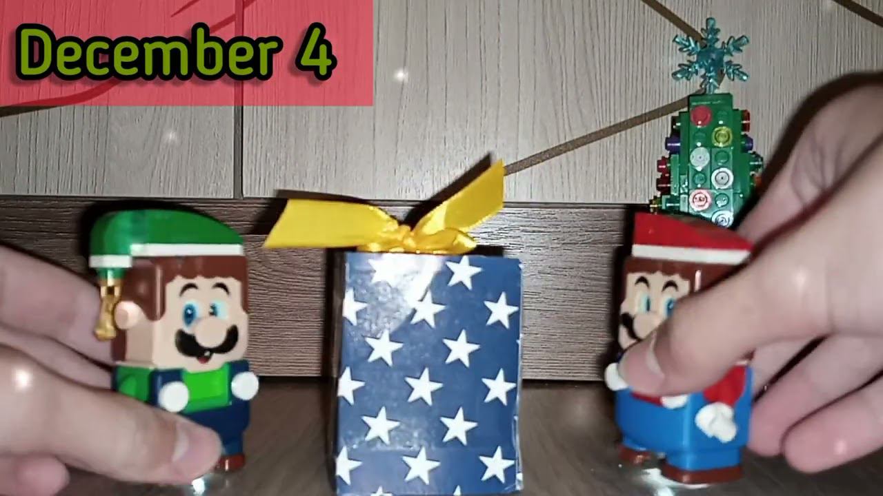 My Christmas & New Year Advent Calendar mini surprises by Lego Super Mario & Luigi. Day 4 #shorts смотреть онлайн