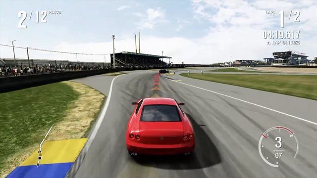 2004 Ferrari 612 Scaglietti (533 HP 5.7L V12) Le Mans Circuit de la Sarthe Old Mulsanne Circuit Rac смотреть онлайн