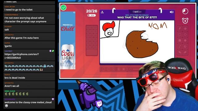 Play with me | Im sick but can you draw SICK art?! - Gartic phone with viewers смотреть онлайн