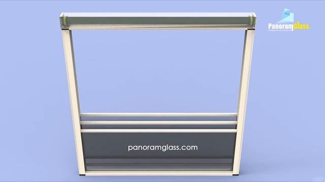 Вертикально-сдвижная моторизированная система гильотинного типа GILOTINA от PanoramGlass. смотреть онлайн