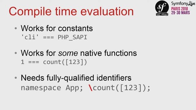 SymfonyLive Paris 2018 - Tirer le maximum du moteur PHP 7 - l'exemple de Symfony - Nicolas Grekas смотреть онлайн