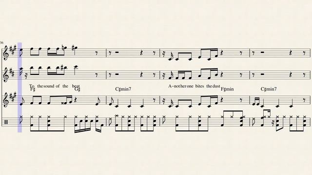 Another One Bites The Dust by Queen Saxophone Trio Sheet Music смотреть онлайн