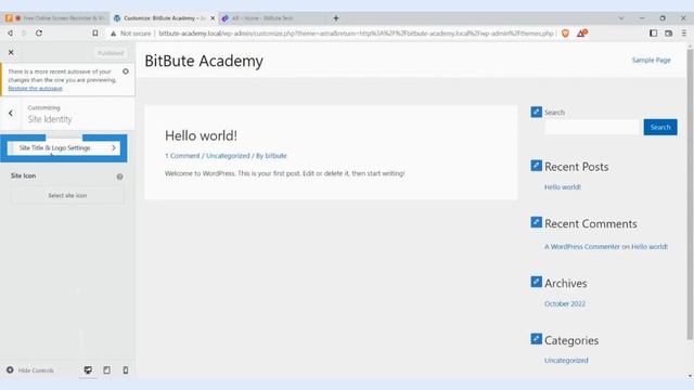 How to add a Logo on a WordPress website? смотреть онлайн
