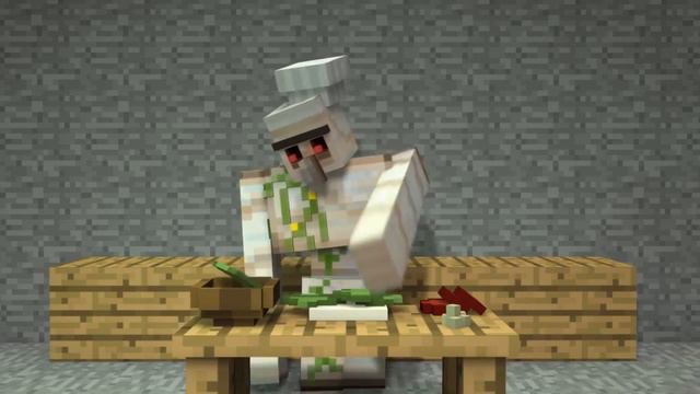 Голем на кухне в Minecraft 1\2 смотреть онлайн