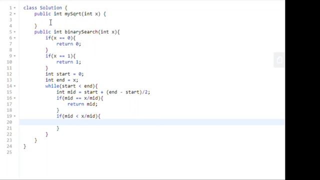 Sqrt(x) | Leetcode 69 | Java | Binary Search | leetcode 69 | #leetcode | leetcode solutions смотреть онлайн