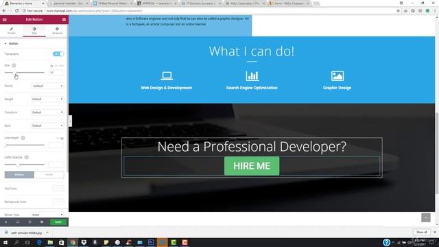 Ch 2- Lecture 15(b)- Adding Call to Action | Building WordPress Resume Website смотреть онлайн