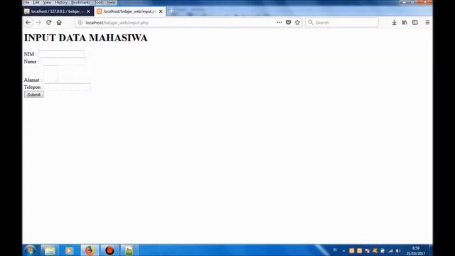 Belajar PHP - Input Data ke Database смотреть онлайн