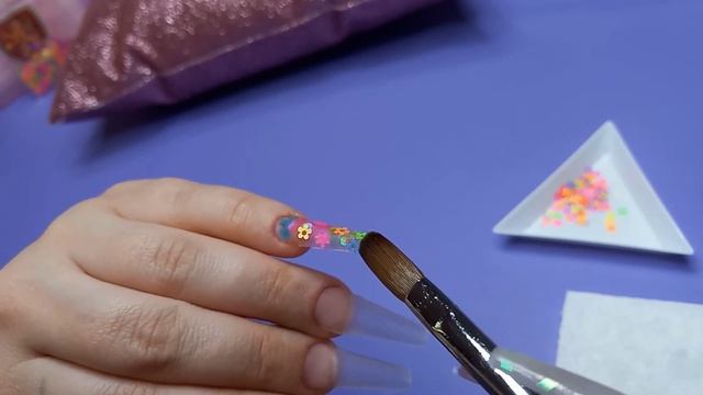 Groovy Summer Nails|Tie Dye Style Marble | Watch Me Work смотреть онлайн