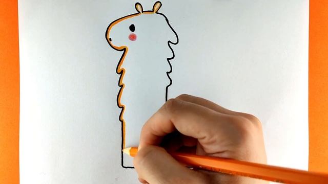 HOW TO DRAW A LAMA (ALPHABET-L) - STEP BY STEP - EASY PAINTING IDEA смотреть онлайн