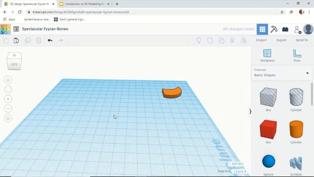 IgniterSpace Robotics Workshop Series - 3D Modeling With TinkerCAD смотреть онлайн