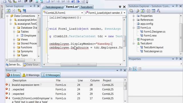 How to : fast fill a combobox with data from database with Linq 2Sql смотреть онлайн