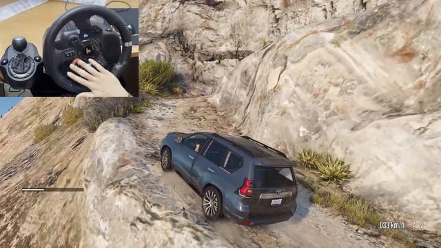 GTA 5 - Offroad with Toyota Fortuner & Land Cruiser Prado | Logitech G29 Gameplay смотреть онлайн