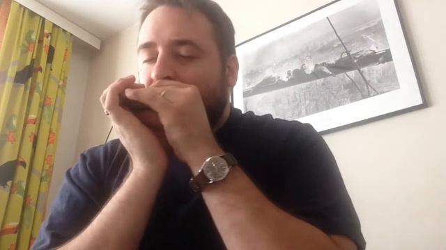 Georgia On My Mind. Harmonica Instrumental.
