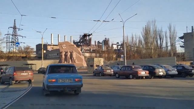 Мариуполь Поездка из центра на Левобережье