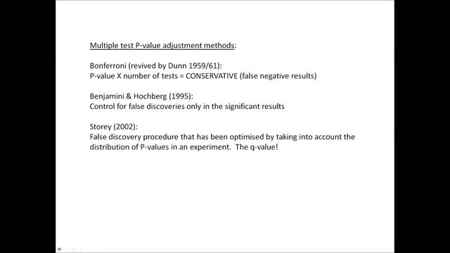 Interpreting P and q values in the results of genomic data analysis смотреть онлайн