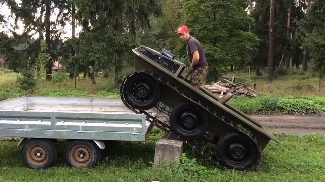 Погрузка вездехода на прицеп смотреть онлайн