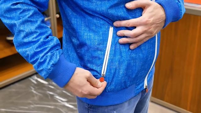 Мужской бомбер от Kiton, полиэстер, Review: ID 160740