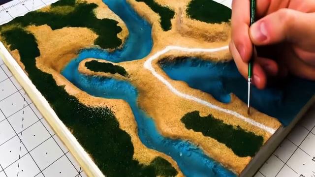 Парень делает удивительно реалистичный пейзаж из пенопласта и смолы смотреть онлайн