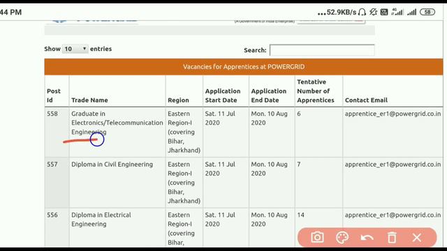 POWERGRID Apprentice 2020 | PGCIL Apprentice 2020 | PGCIL Eastern Region Apprentice Online form 202 смотреть онлайн