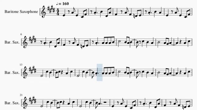 Baritone Sax Sheet Music: How to play Balls in Yur Jaws by Kornell Aka Piermid смотреть онлайн