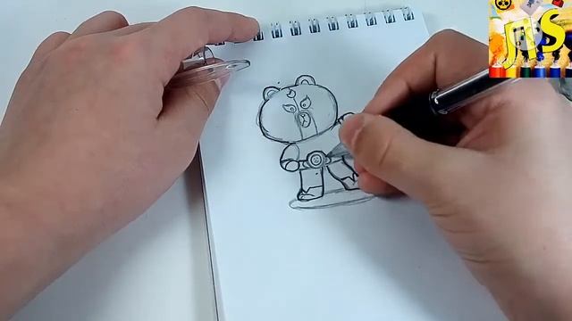 РИСУЕМ ЭЛЯ БРАУНА ИЗ ИГРЫ БРАВЛ СТАРС!!!??? смотреть онлайн