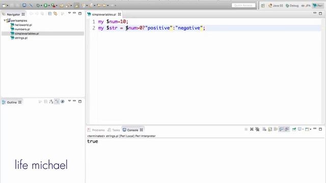 Ternary Operator in Perl смотреть онлайн