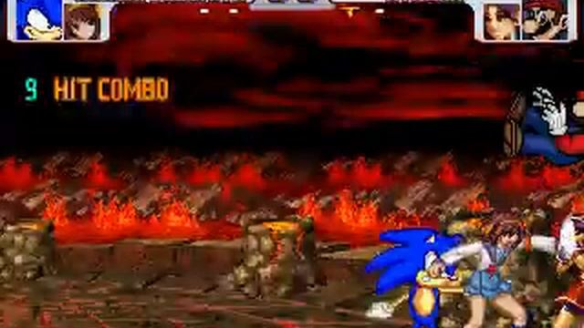 Sonic and Haruhi vs Super Mario and Athena MUGEN Battle!!! смотреть онлайн
