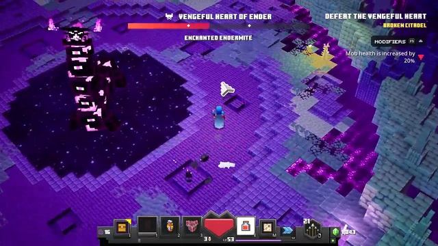 Minecraft Dungeons - Vengeful Heart of Ender Boss Fight смотреть онлайн