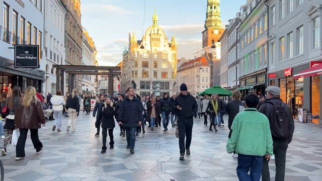 Copenhagen walking Street, Denmark, 4K City Walking Tour, Tourist Attractions 2022 #Strøget #UHD смотреть онлайн