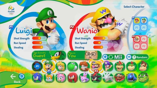 【Mario & Sonic at the Rio 2016 Olympic Games Football 】 2 Player Mario vs Peach смотреть онлайн
