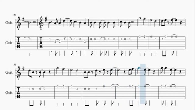Guitar Tab: How to play We Gotta Power by Hironobu Kageyama смотреть онлайн